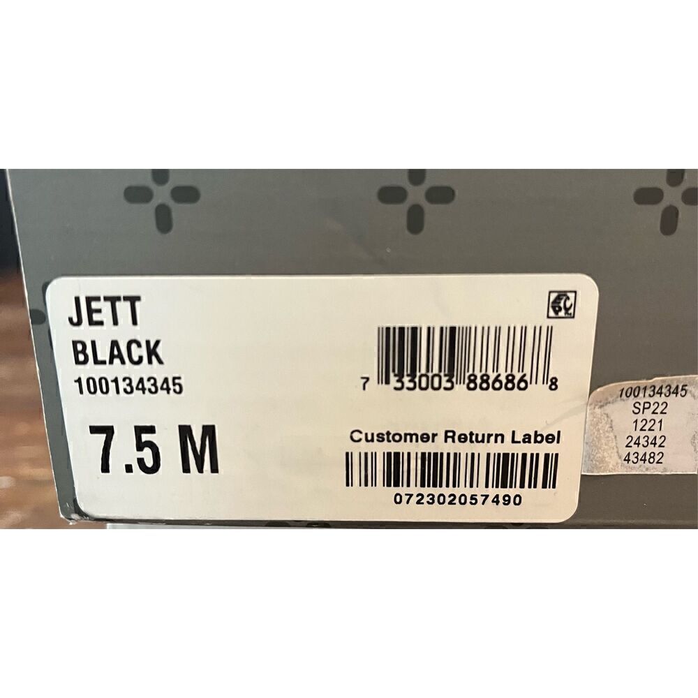 SUN STONE Mens Black Cushioned Jett Round Toe Lace-Up Sneakers - Picture 6 of 6